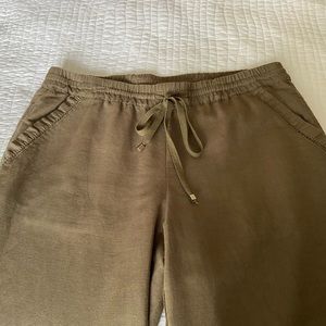 Linen drawstring pant